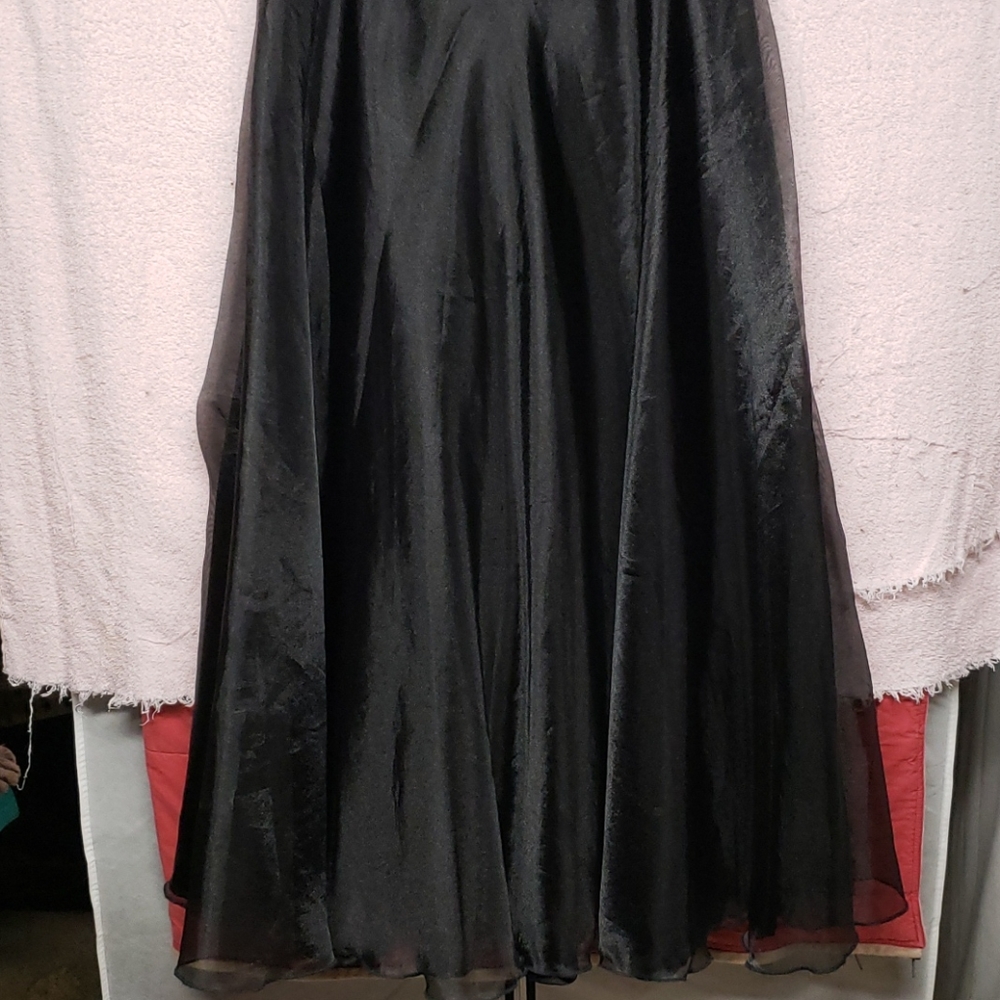 Black ballroom skirt.